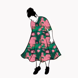 Color wall Groove Dress