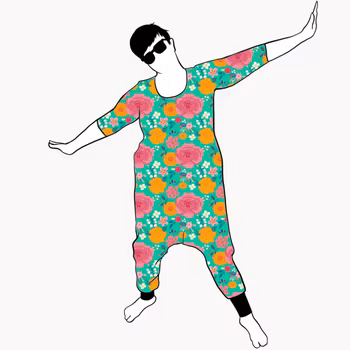 Flower market Haremjumpsuit 3/4-ärm