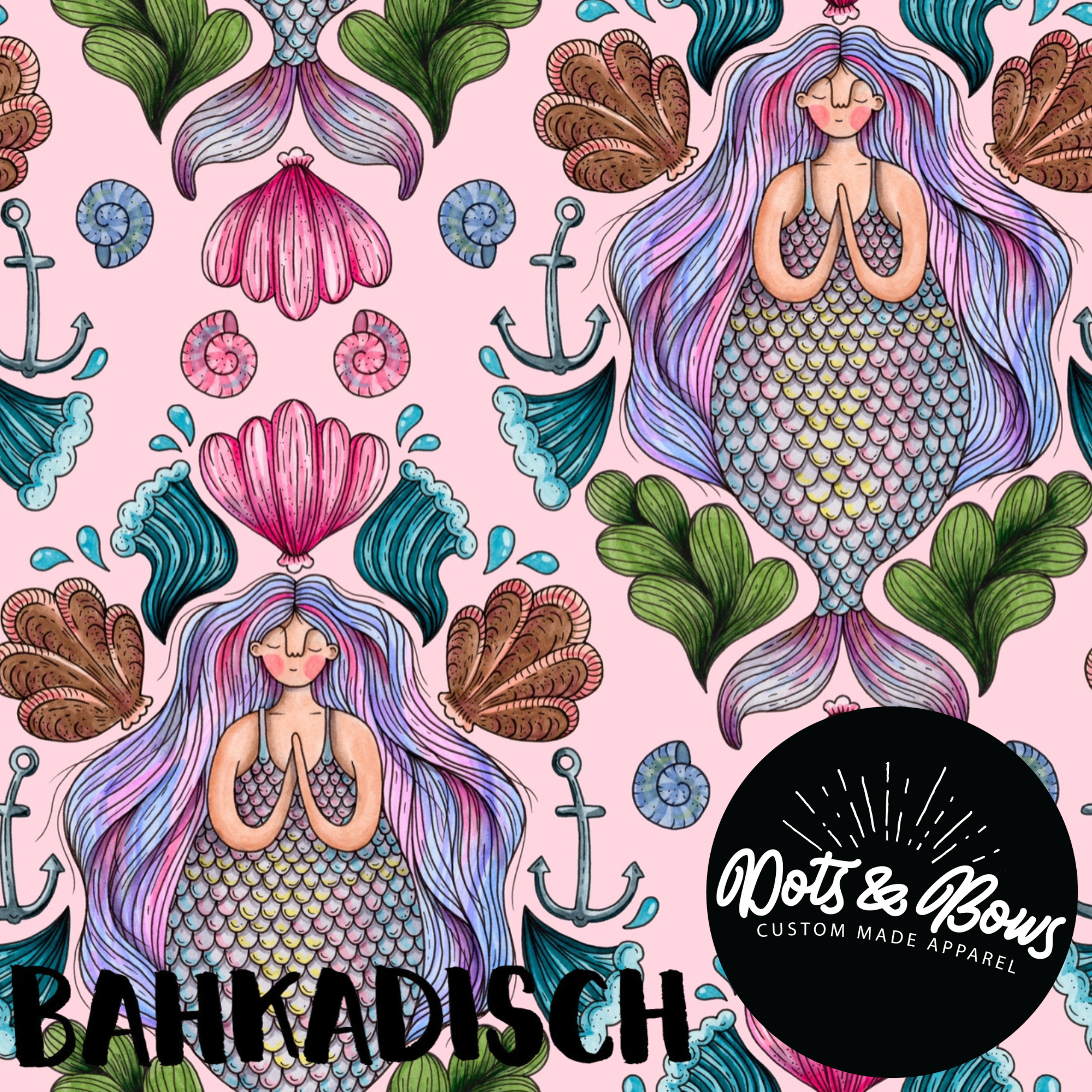 Fishtail Pink Kimono/Kaftan