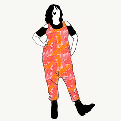 Prickbegonia Haremjumpsuit utan ärm