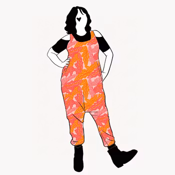 Prickbegonia Haremjumpsuit utan ärm