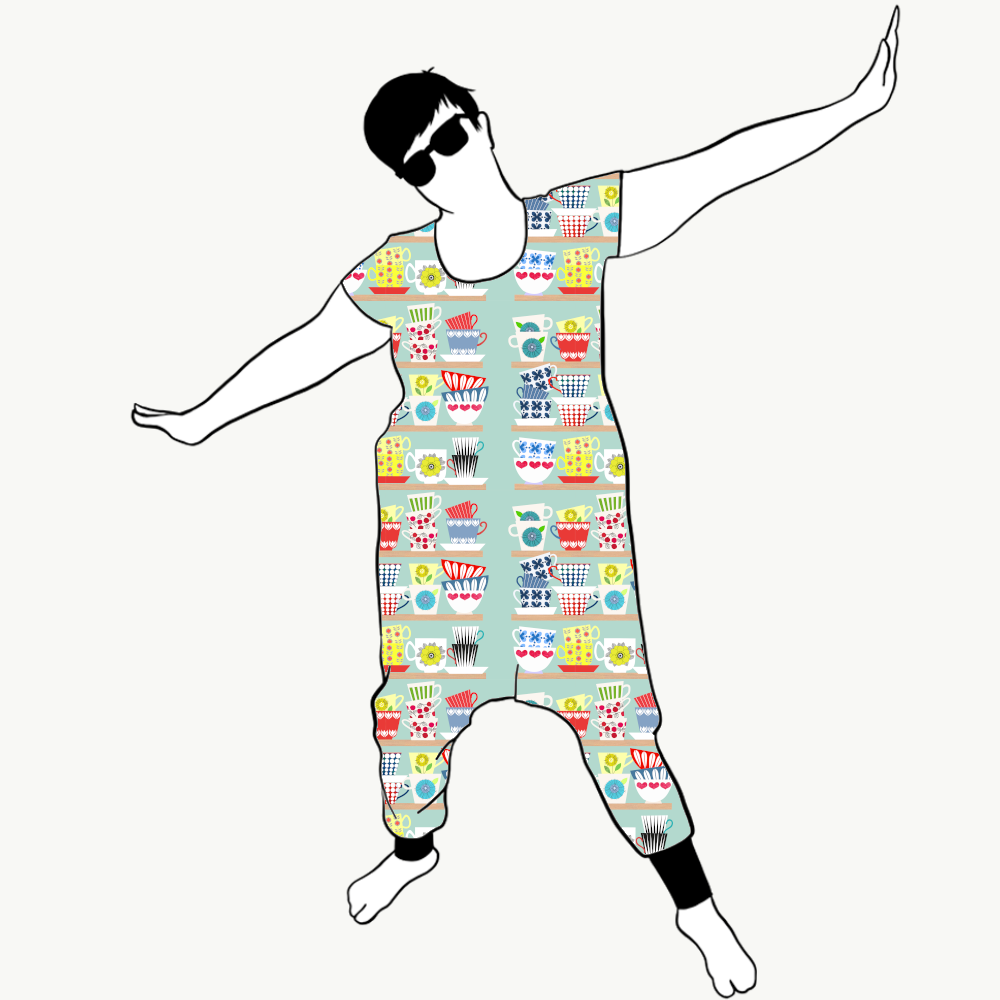 Scandinavian cups Haremjumpsuit kort ärm