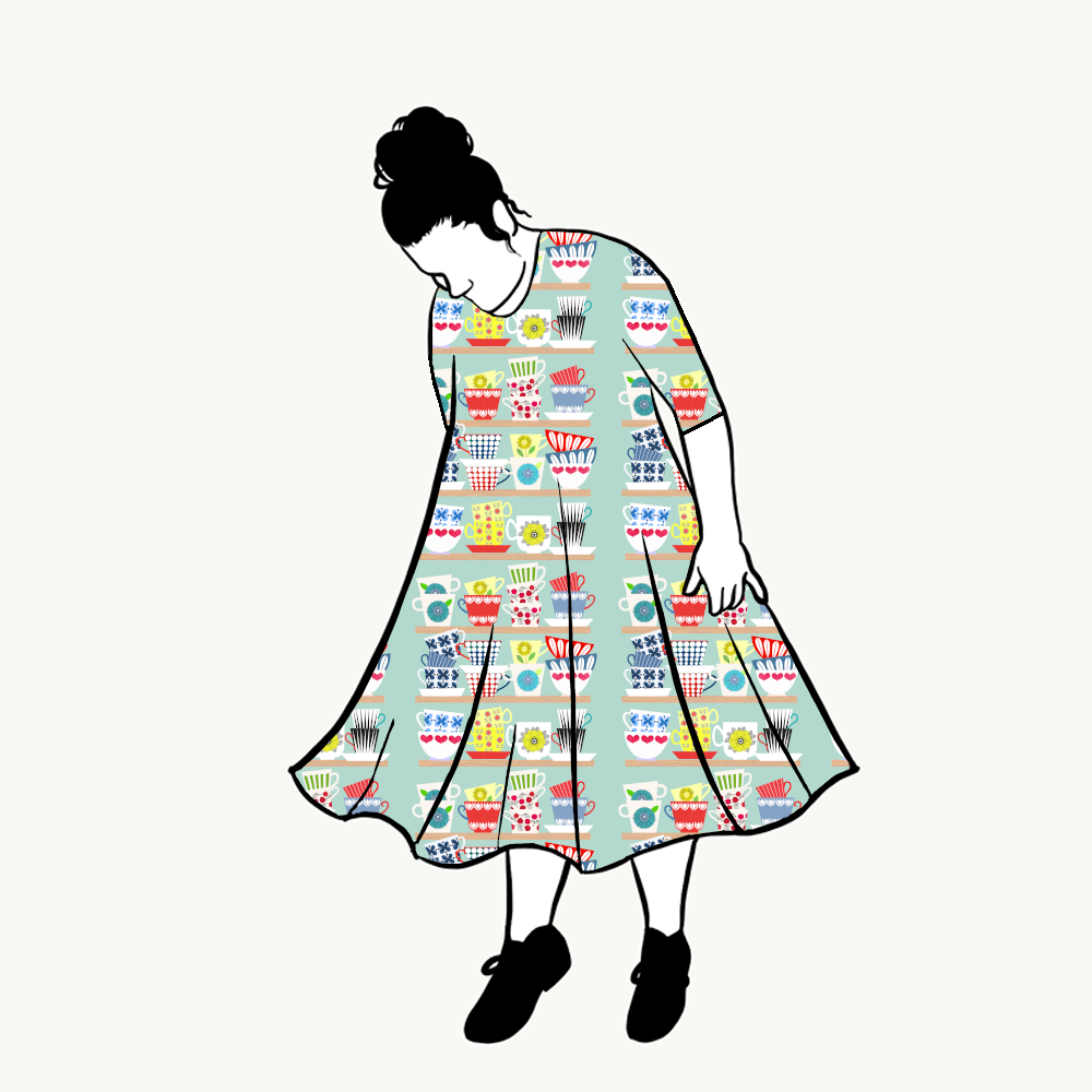 Scandinavian cups Groove Dress