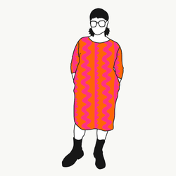 Boxtunika ZigZag Orange/Pink