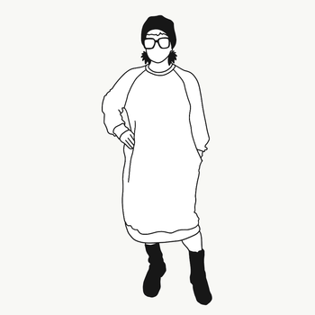 Long Sweatshirt dress valfritt tyg