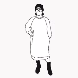 Long Sweatshirt dress valfritt tyg