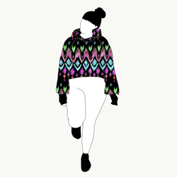 Ikat Crop top deluxe
