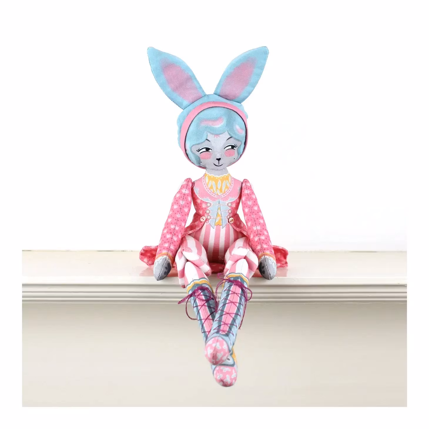 Diy Dolly Kit - Mewky the Circus Ringmaster Cat Bunny Doll