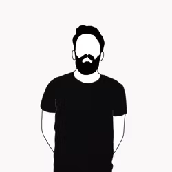 T-shirt Herr Black