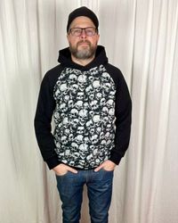 Hoodie Herr i valfritt tyg