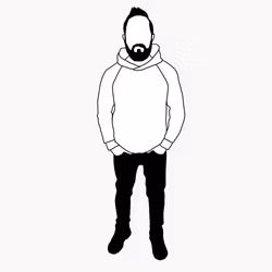 Hoodie Herr i valfritt tyg