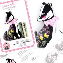 Diy Kit Badger Cushion