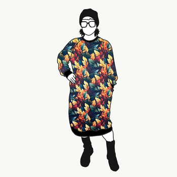 Never Leaf Me Sweatshirt dress Long