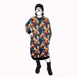Never Leaf Me Sweatshirt dress Long