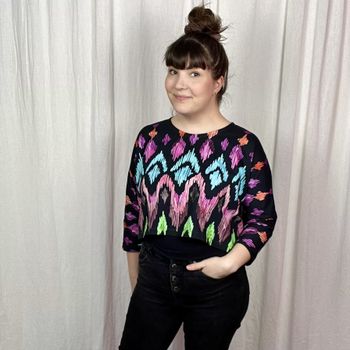 Boxy Crop Valfritt tyg