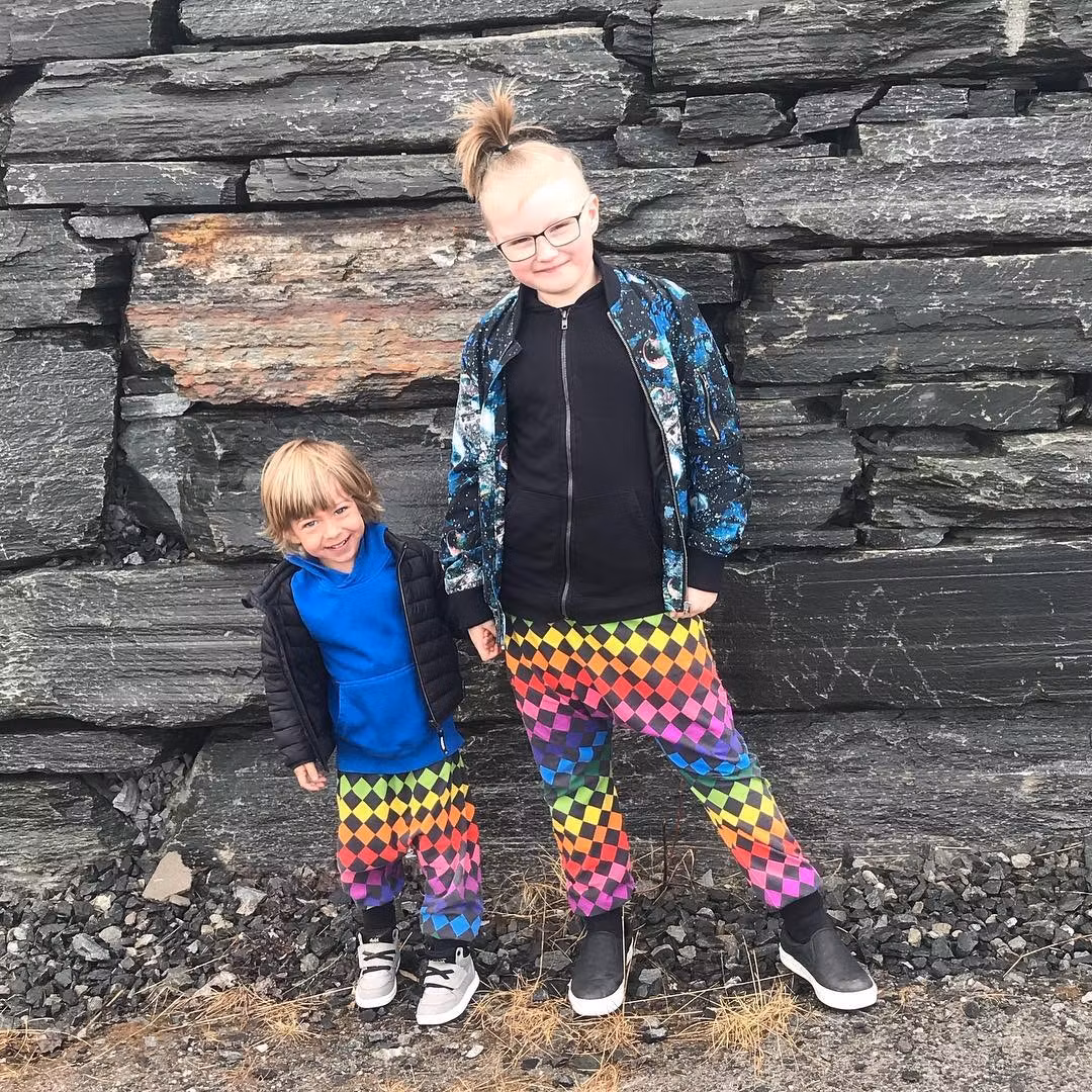 Haremsbyxa barn valfritt tyg