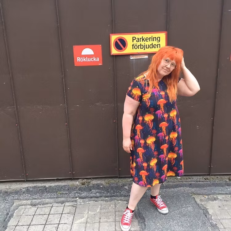 Cosmic Cats Groove dress