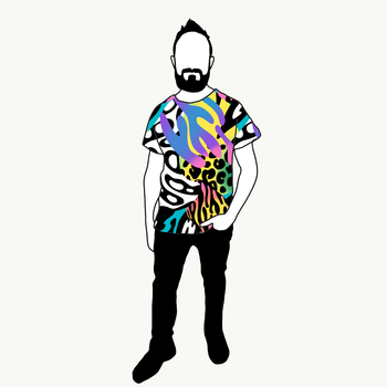 T-shirt Herr Crazy Print