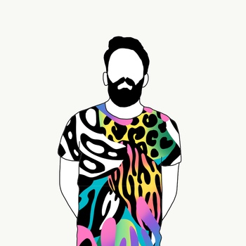 T-shirt Herr Crazy Print