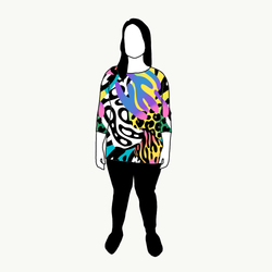 Crazy Print Boxy Top & Boxy Crop