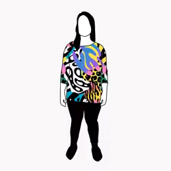 Crazy Print Boxy Top & Boxy Crop