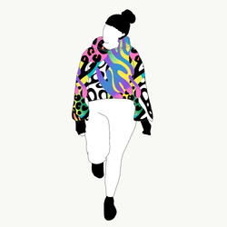 Crazy Print Crop top deluxe