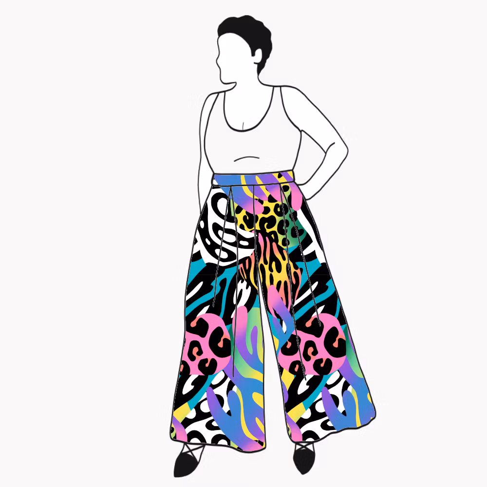 Crazy Print Culottes (långa & 3/4 långa)