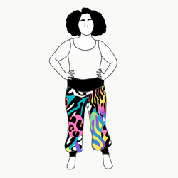 Crazy Print Yogabyxa