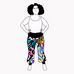 Crazy Print Yogabyxa