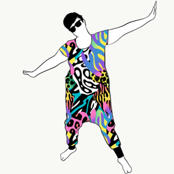 Crazy Print Jumpsuit (alla ärmlängder)