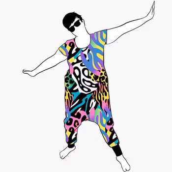Crazy Print Jumpsuit (alla ärmlängder)