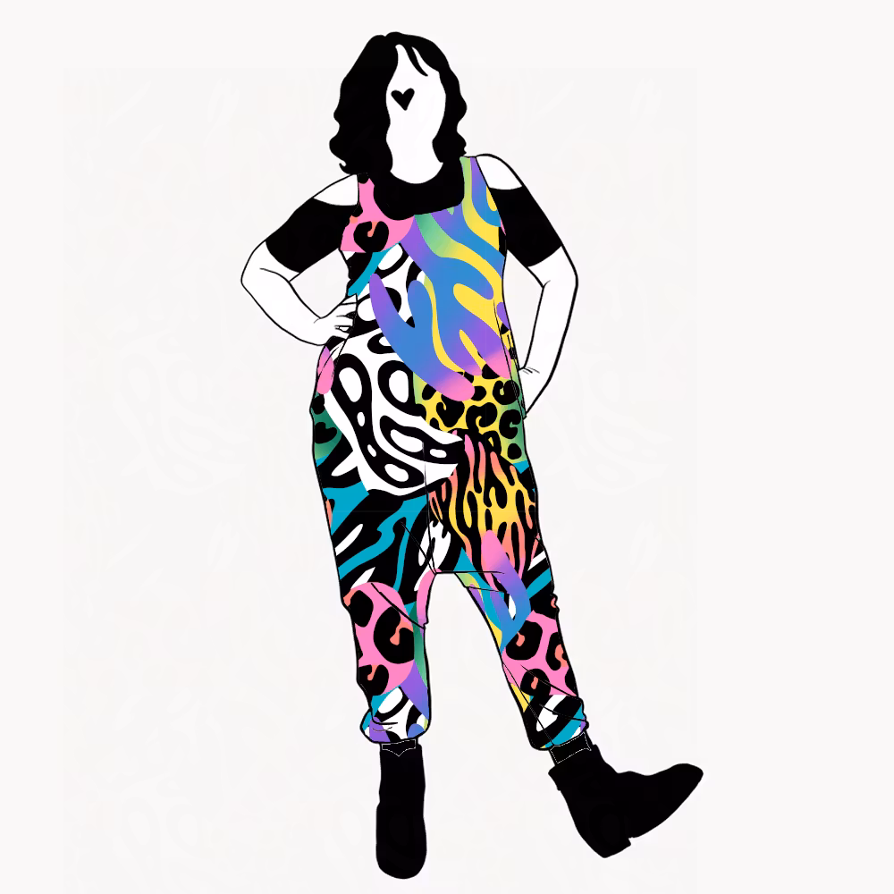 Crazy Print Jumpsuit (alla ärmlängder)