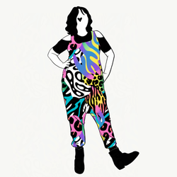 Crazy Print Jumpsuit (alla ärmlängder)