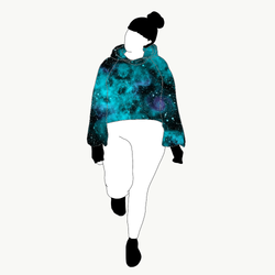 Universum Turquoise Crop top deluxe