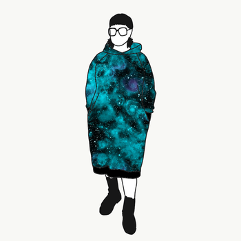 Universum Turquoise Sweatshirt dress Long
