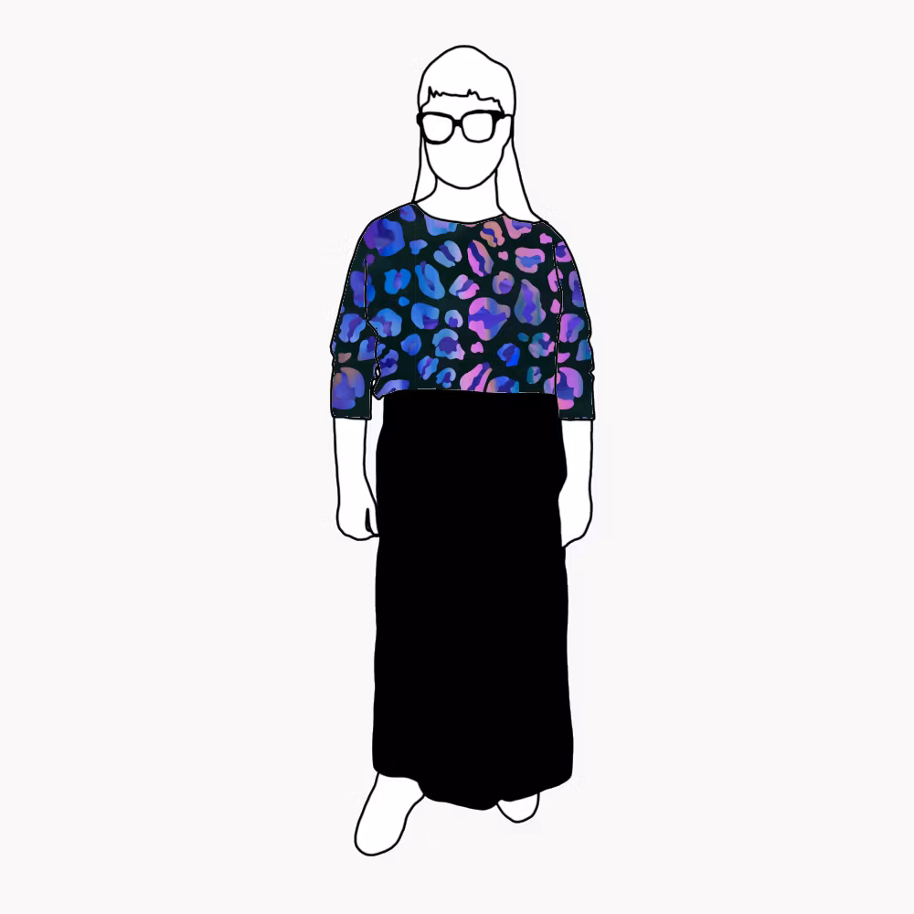Electric Leo Boxy Top & Boxy Crop