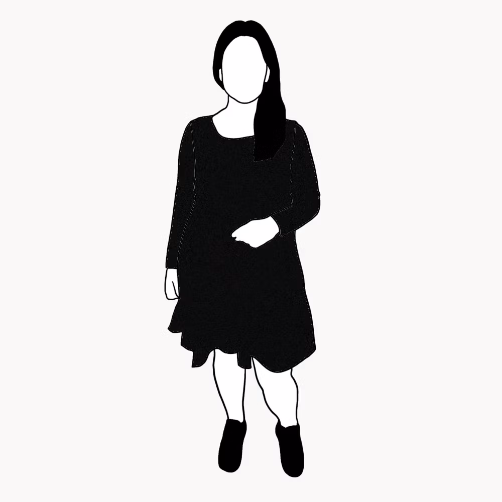 Flow Dress Black