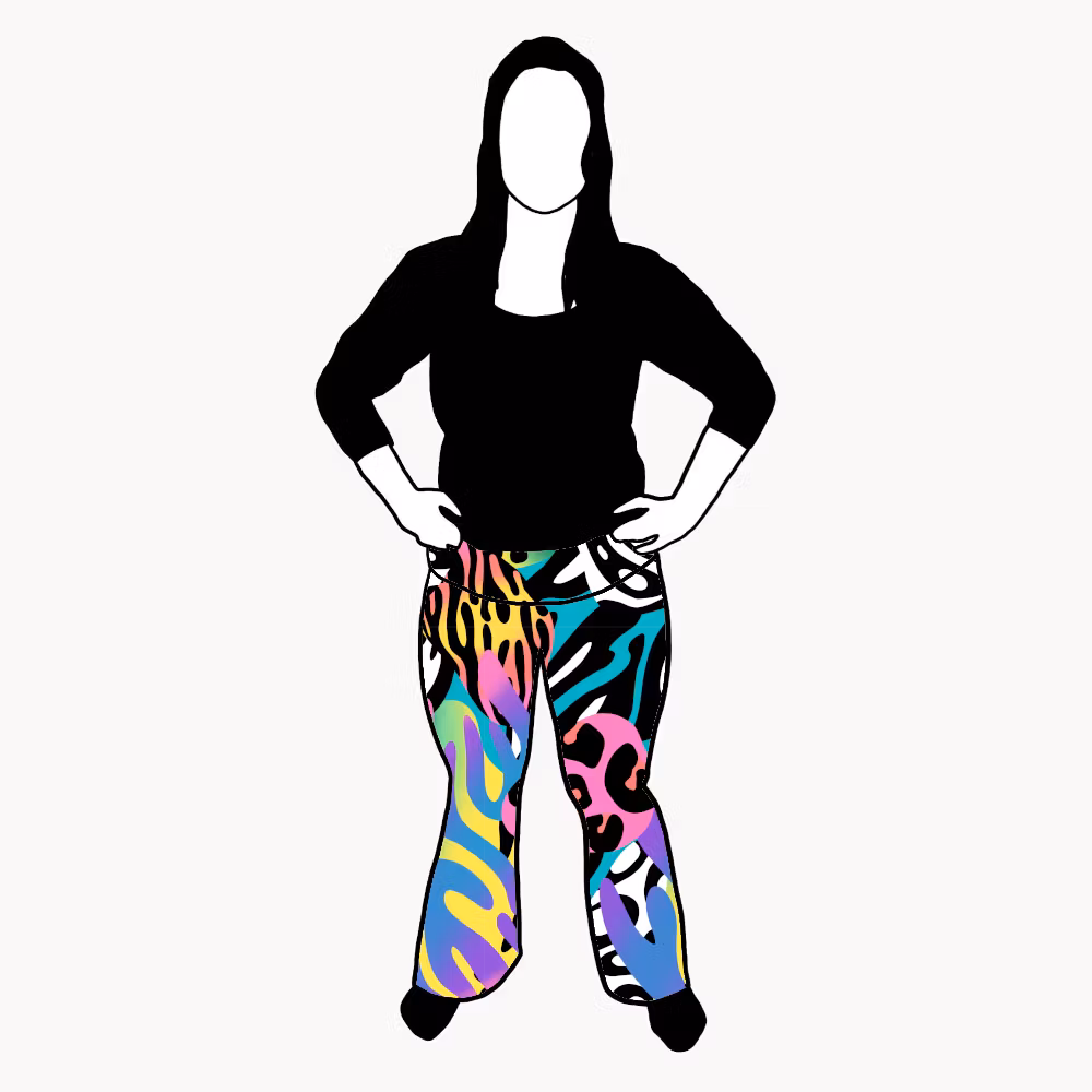 Jazzbyxa Crazy Print