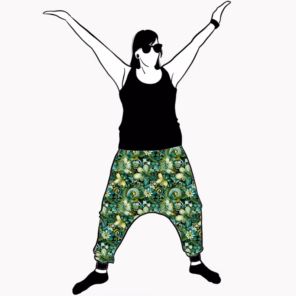 Flower Power Haremsbyxor