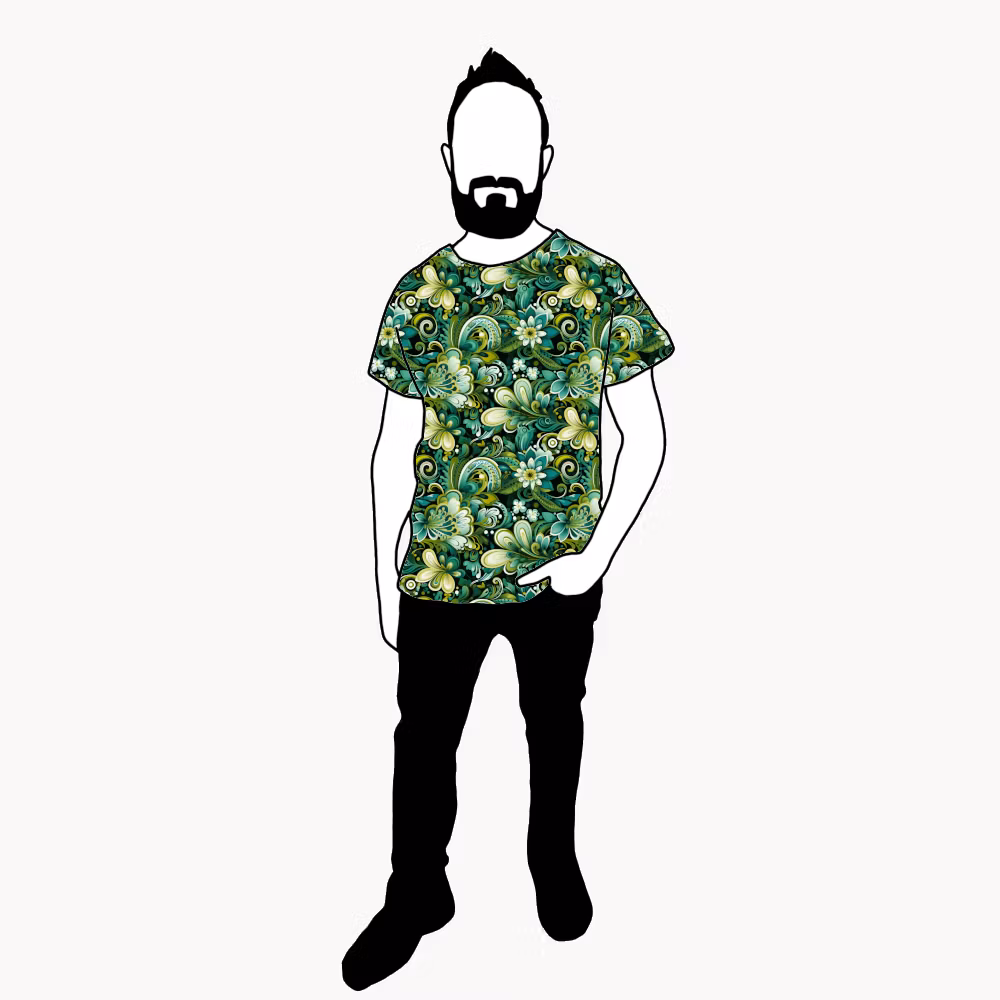 T-shirt Herr Flower Power