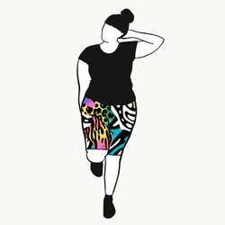 Cykelbyxor Crazy Print