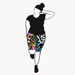 Cykelbyxor Crazy Print