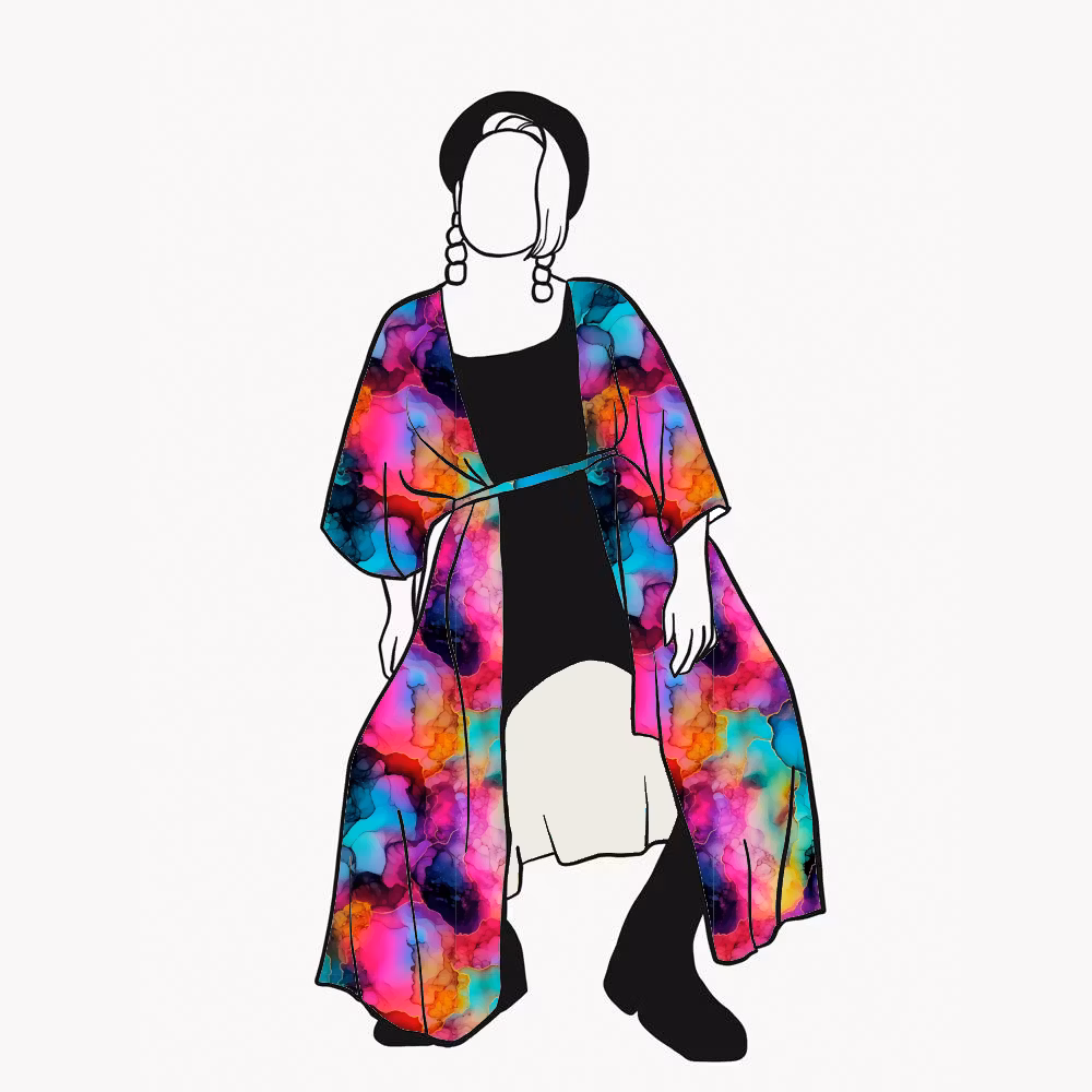 Abstract Inc Kaftan med knytband