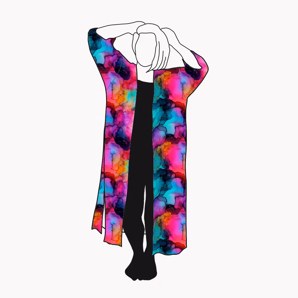 Abstract Inc Kaftan med slitsar