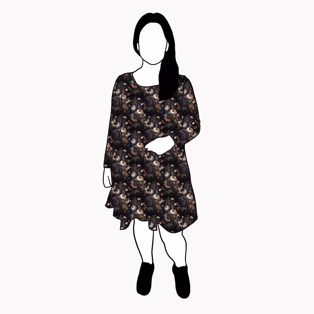 Luminated Garden Flow Dress