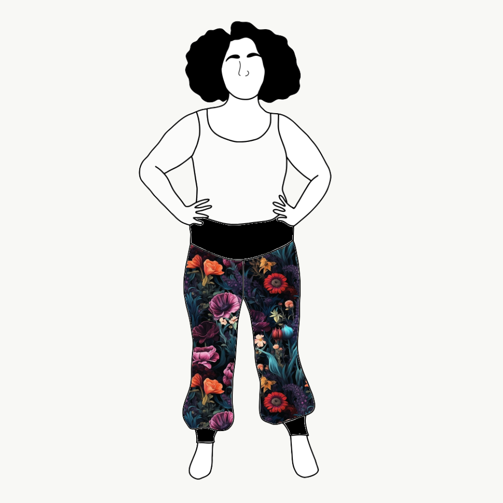 Moody floral Yogabyxa
