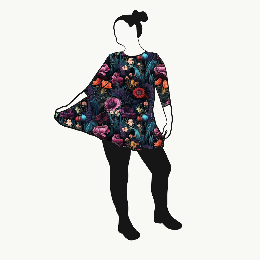 Moody floral Tunika
