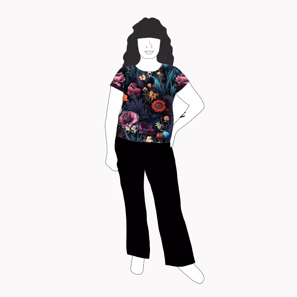 Moody floral T-shirt