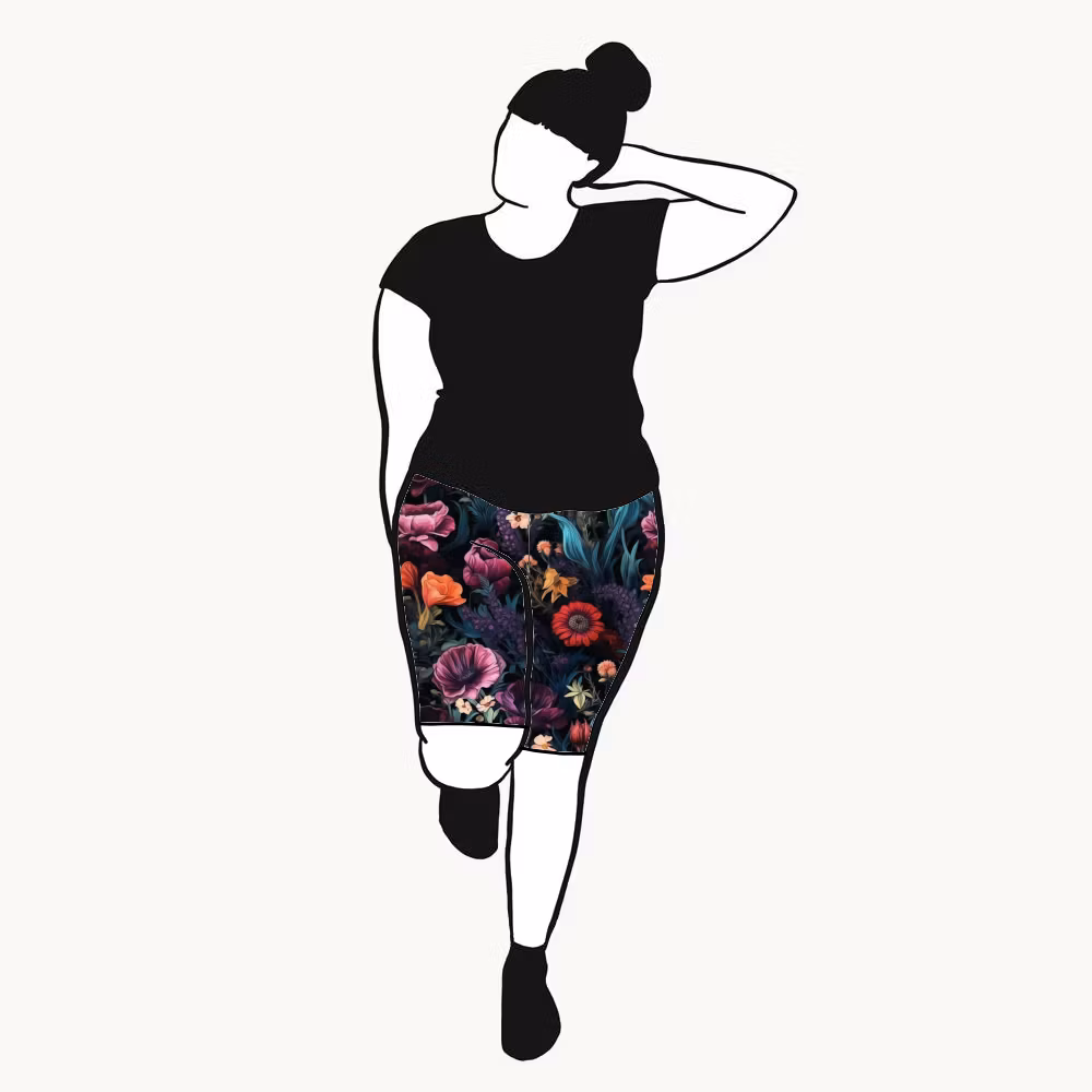 Moody floral Cykelbyxor