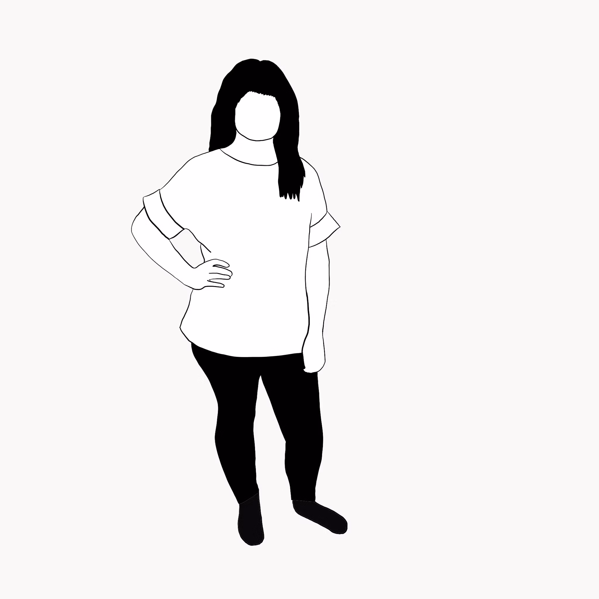Oversized T-shirt Valfritt tyg